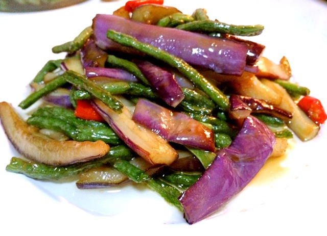 豆角茄子烧肉