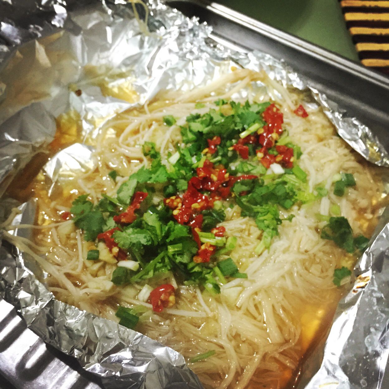 烤箱版烤金针菇