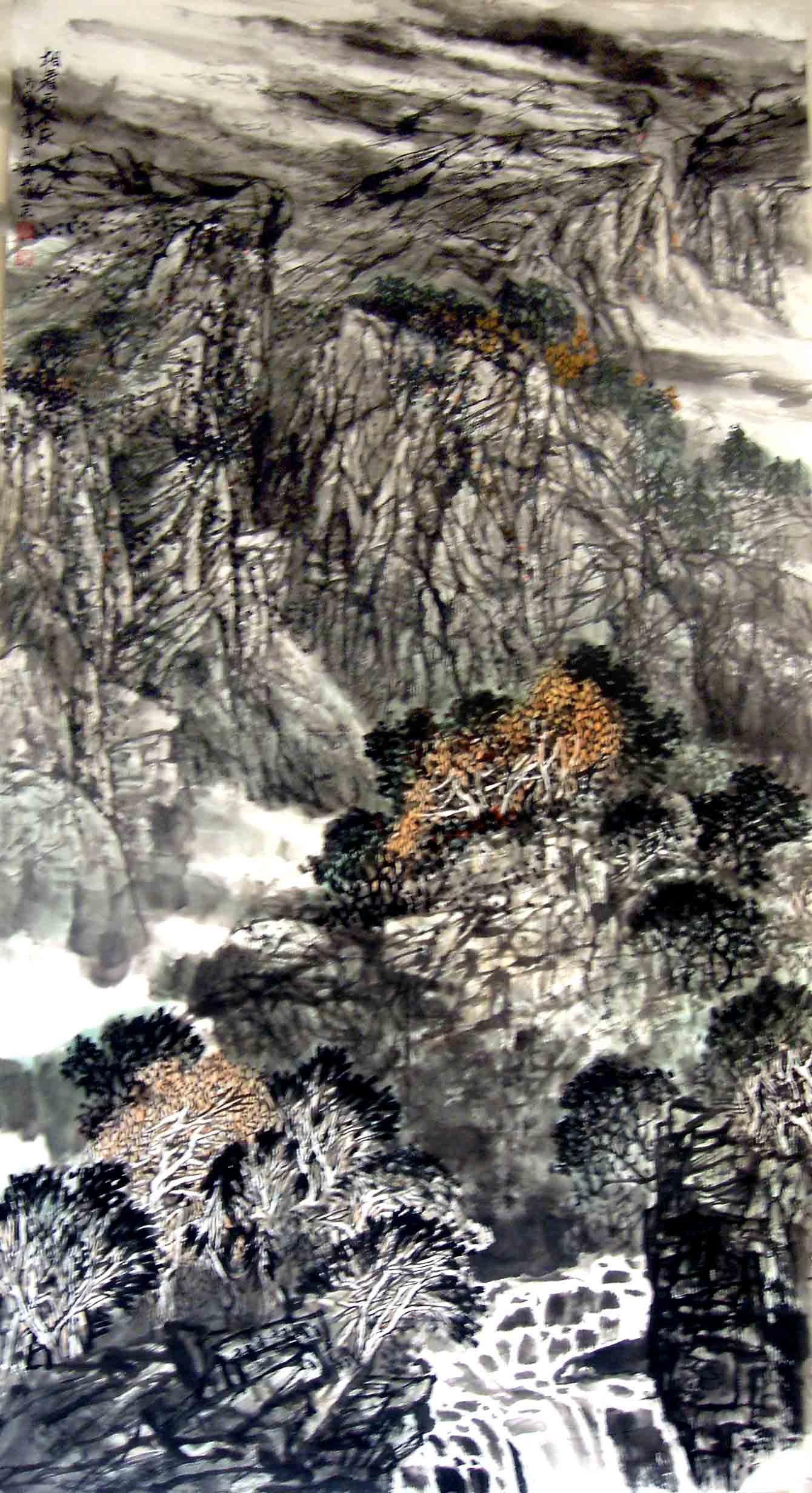 (谭红晶)早年毕业于解放军军医学院,后就读于中央美术学院国画系