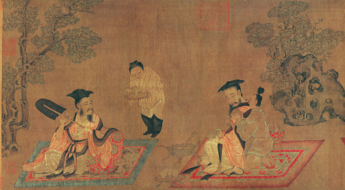 高逸图（唐代孙位创作的彩色绢本人物画）_百度百科