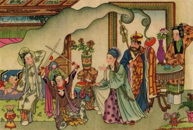 一组精美的《白蛇传》年画，出自天津杨柳青画社_百科TA说