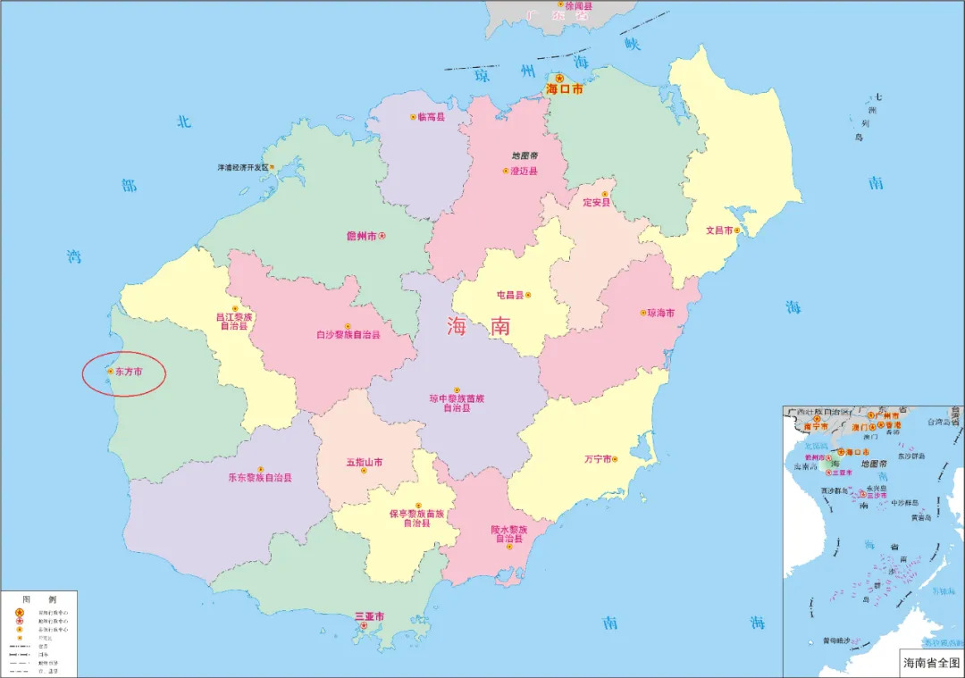 位于海南岛的西部，为何叫东方市？_百科TA说