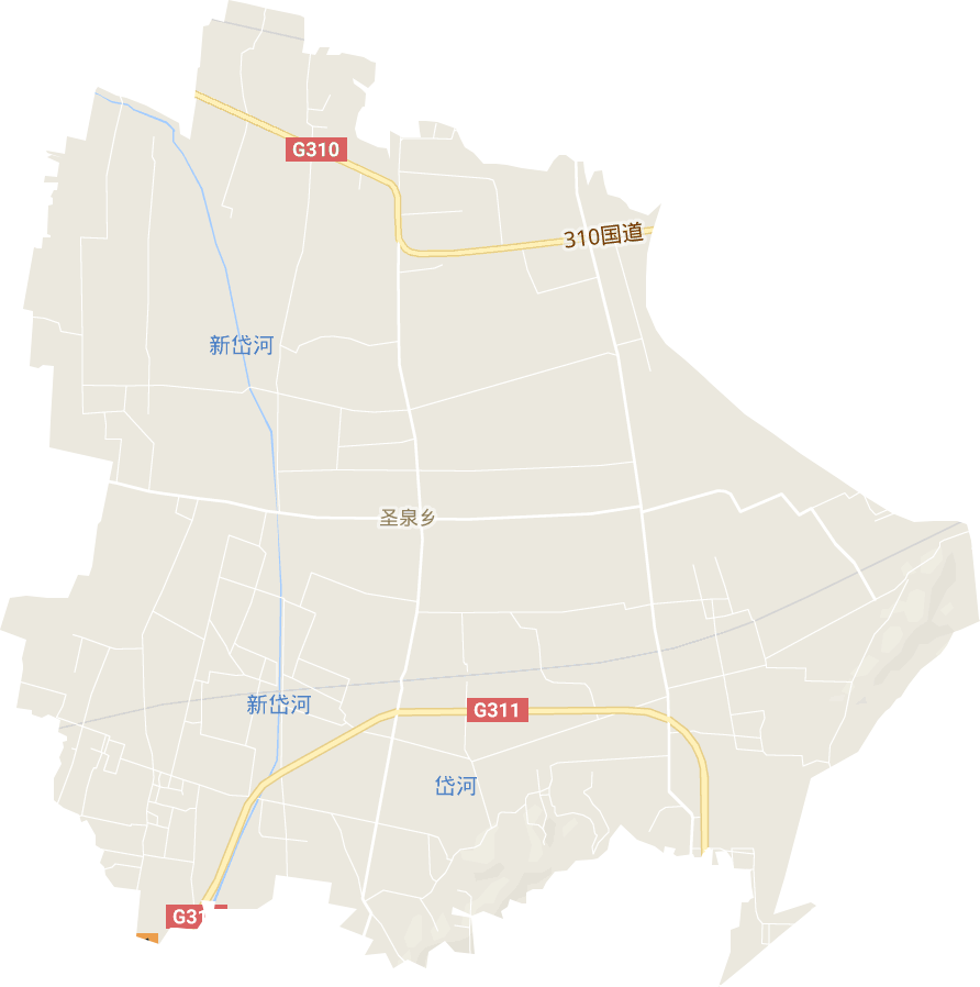 <p>圣泉镇地形图