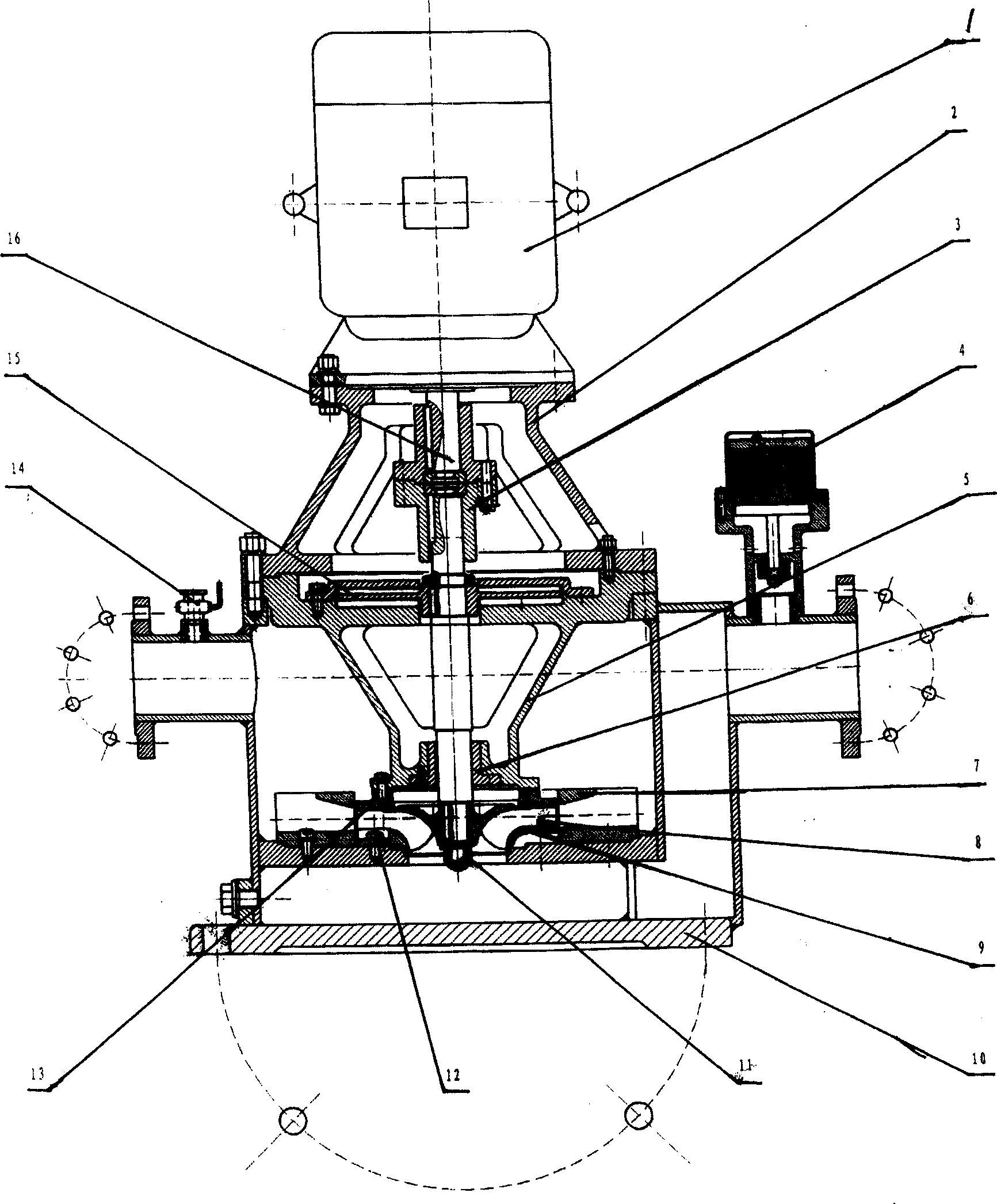 立式可粉碎自吸排污泵