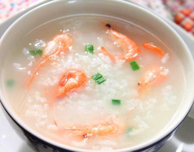 糯米韭菜鲜虾粥