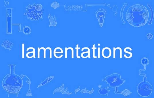 lamentations（英语单词）_百度百科