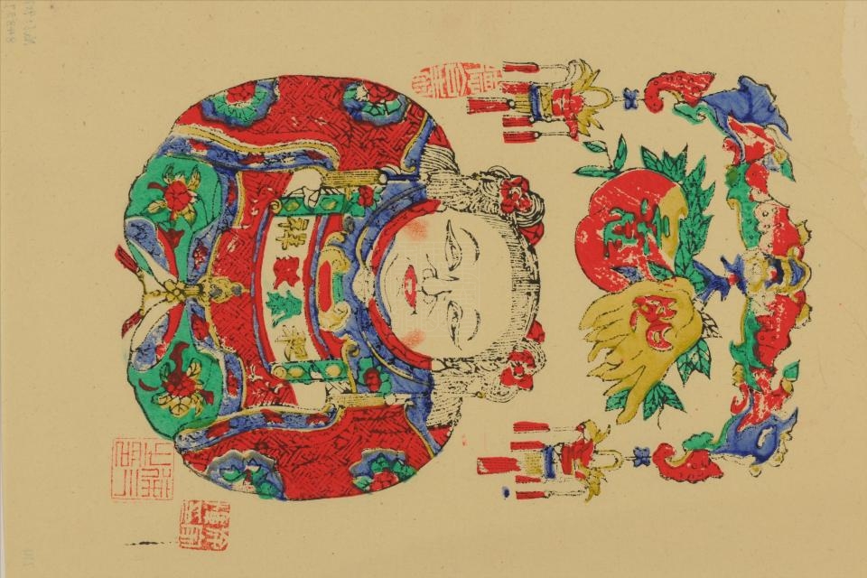 现代梁平和气致祥年画