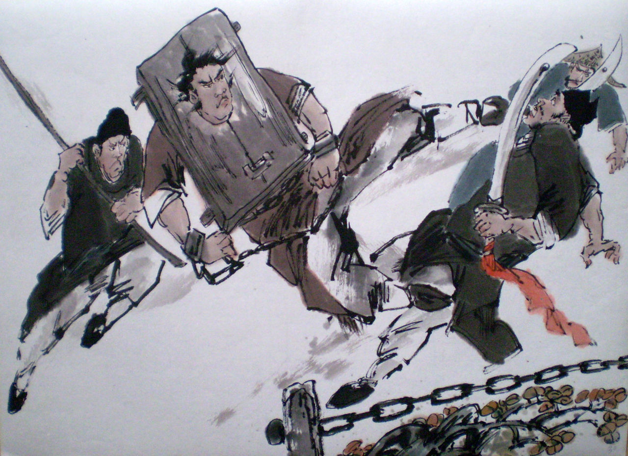 《武松大闹飞云浦》选自于《 a href="#" data-lemmaid="348">水浒传 