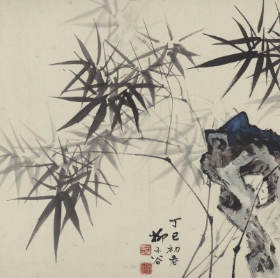 竹石图（清代归庄创作纸本水墨画）_百度百科