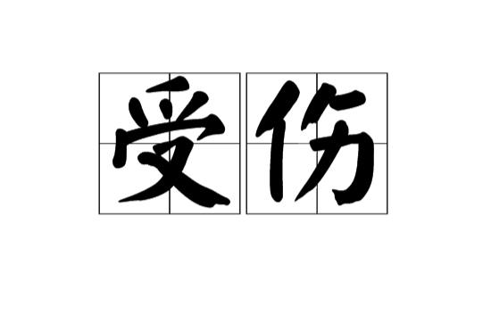  p>受伤,读音是shòu shāng,汉语 a target="_blank" href="/item