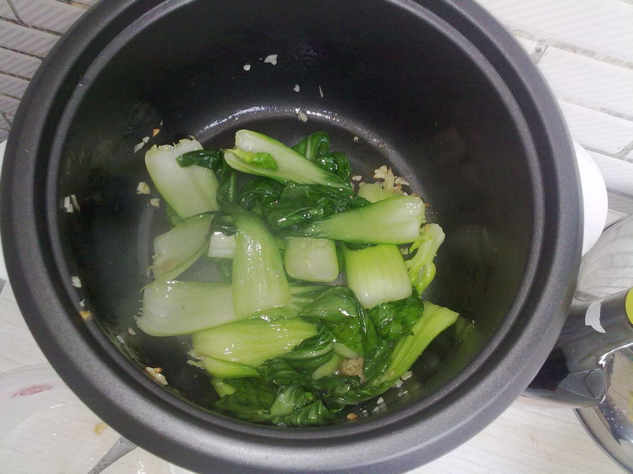 电饭锅炒青菜