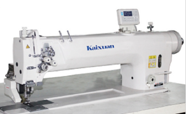 三同步,转拐角缝制出来的效果是双线并列,互为平行的一种常用缝纫机