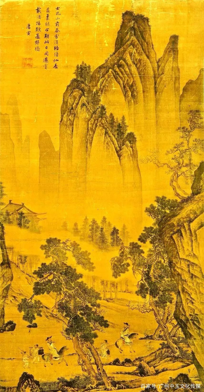 旷代才子唐伯虎的山水画，原来这么惊艳！_百科TA说