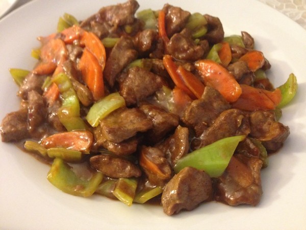 爆炒牛肝