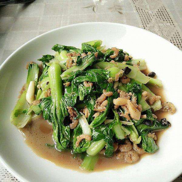 虾米炒青菜