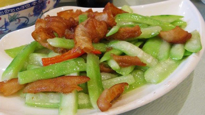 丝瓜油条