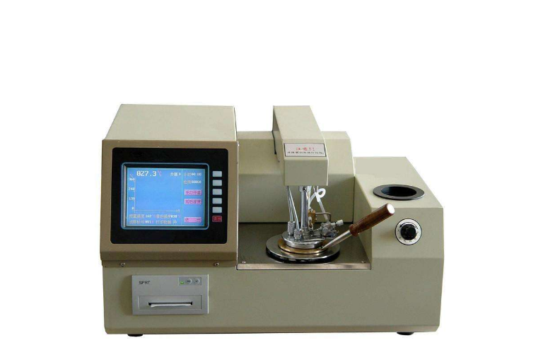  p>闪点仪,用来分析测试石油产品在规定条件下,加热到它的蒸汽与火焰