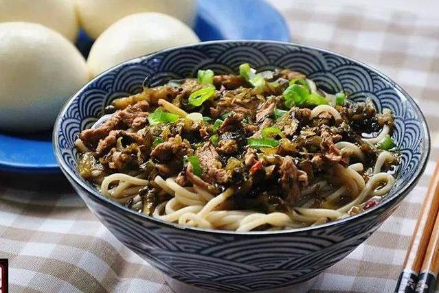 咸菜牛肉面