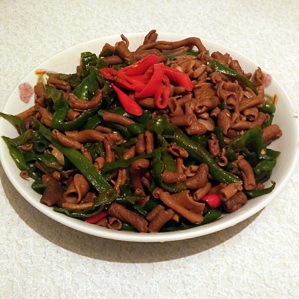 青椒炒鸭肠