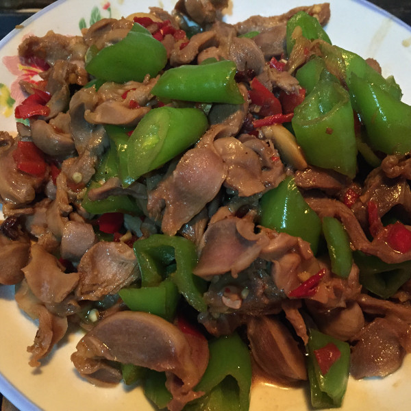 辣炒鸡胗