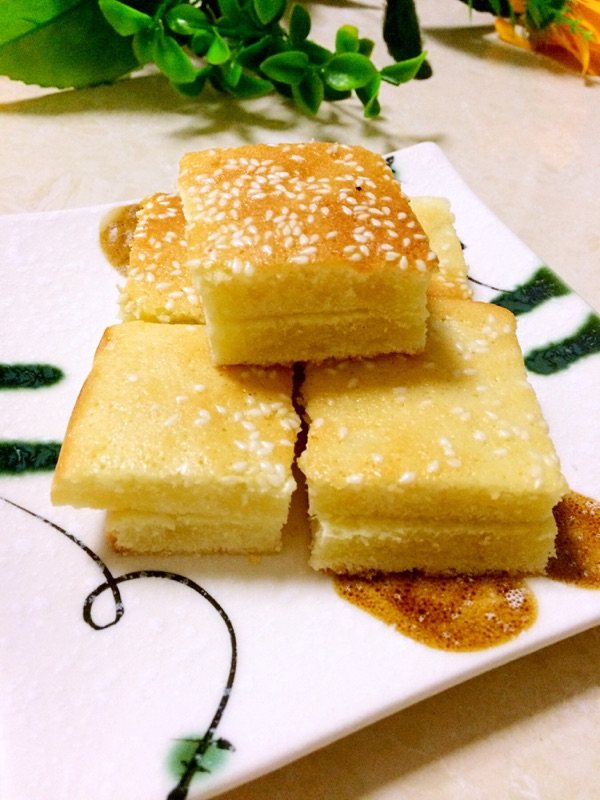 芝麻戚风小蛋糕