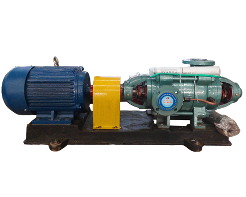  p>多级泵是进出水段与中段,通过拉杆组合在一起的一种离心泵,它的