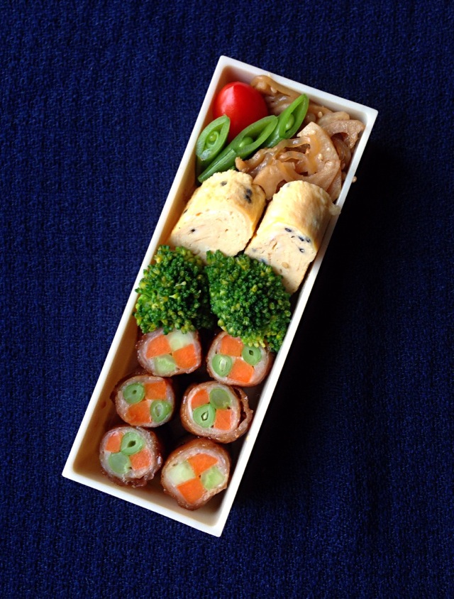 蔬菜肉卷便当