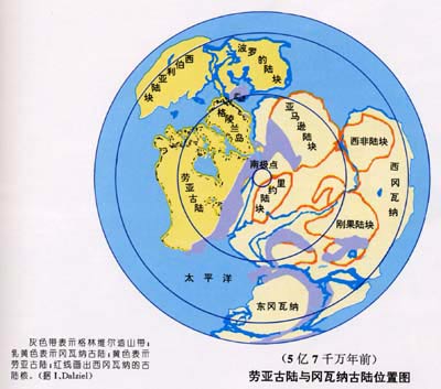  p>冈瓦纳古陆(冈瓦纳大陆),是一个推测存在于南半球的古大陆,也称
