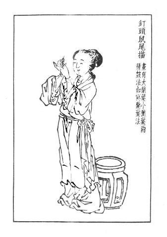 钉头鼠尾描
