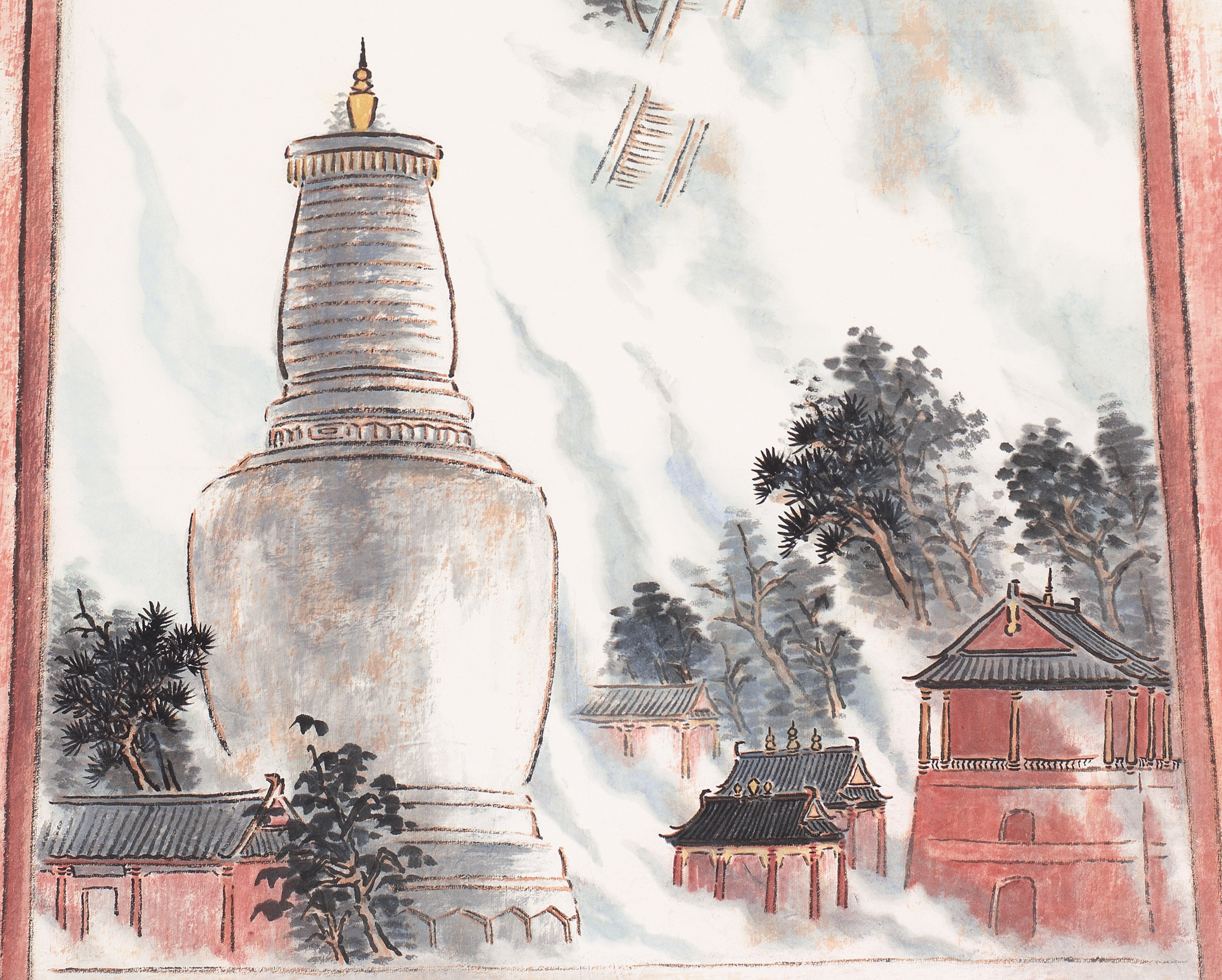 data-lemmaid="57999900">袁学君 /a>于2020年创作的写意山水画作品