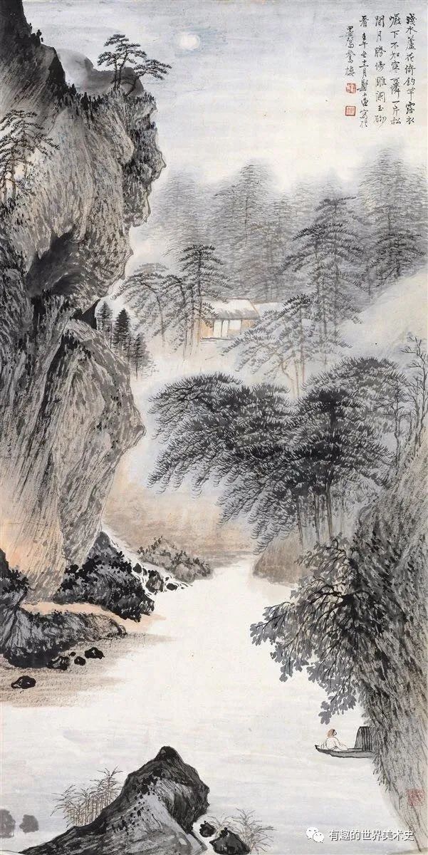 郑午昌山水作品欣赏！_百科TA说