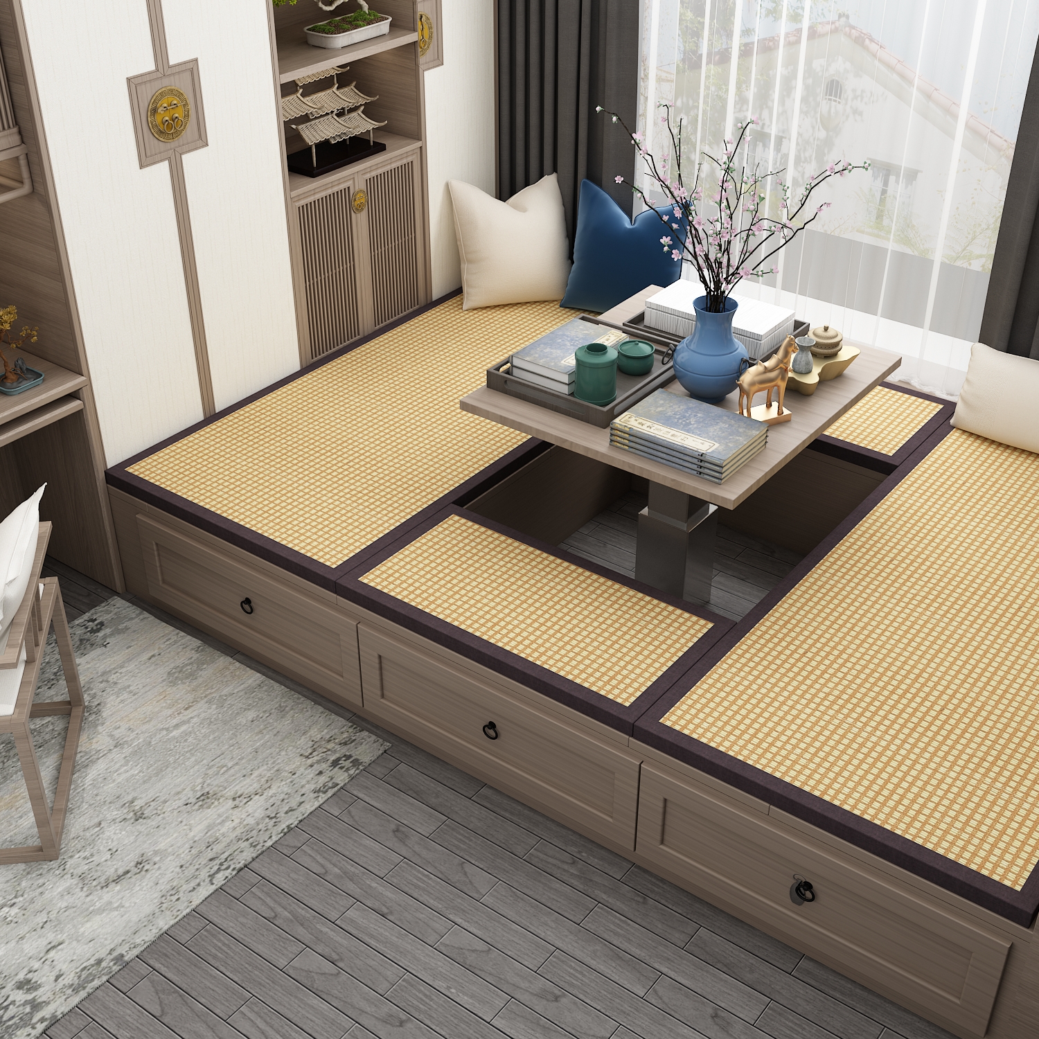  p>榻榻米是 a href="#" data-lemmaid="10130177">多功能家具 /a>