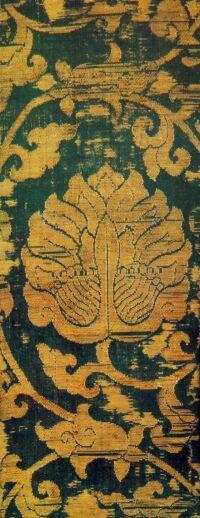 缠枝宝相花纹织金锦