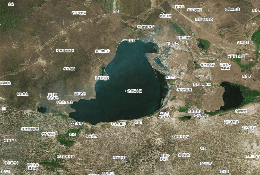  p>达里诺尔湖又称达里湖,汉语译为"大海一样的湖".