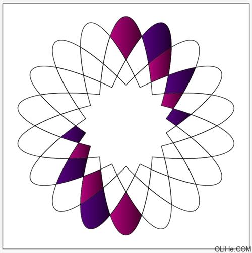  p>把一个图形绕着某一个点旋转180°,如果它能够与另一个图形重合