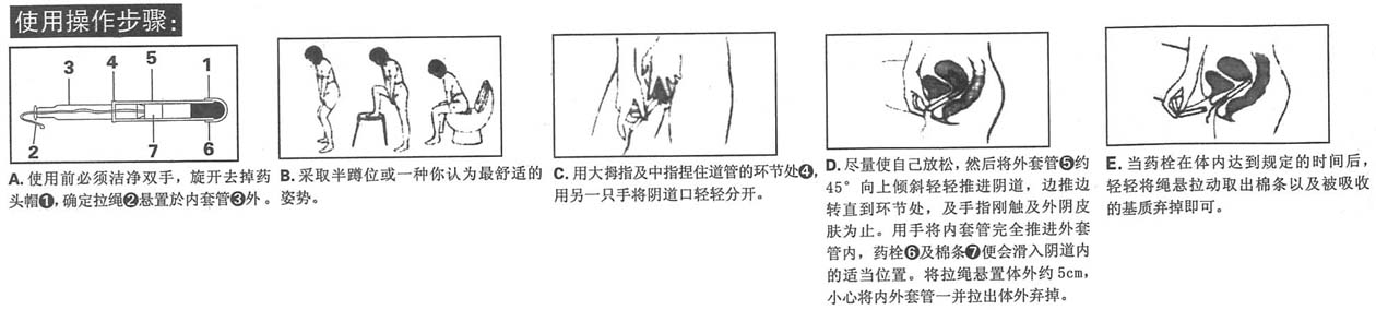 用于霉菌性,细菌性,滴虫性阴道炎和宫颈糜烂.