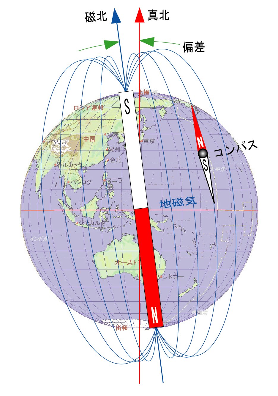  p>磁北(magnetic north)是 a target="_blank" href="/item/指南针