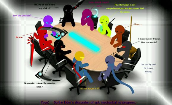 rhg是网站stickpage的官方决斗体系(又或者说是活动),在这个火柴人