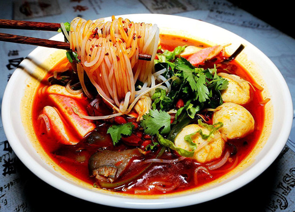 香辣海鲜面