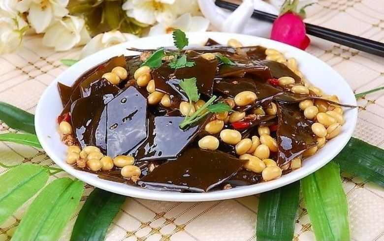 海带烧黄豆