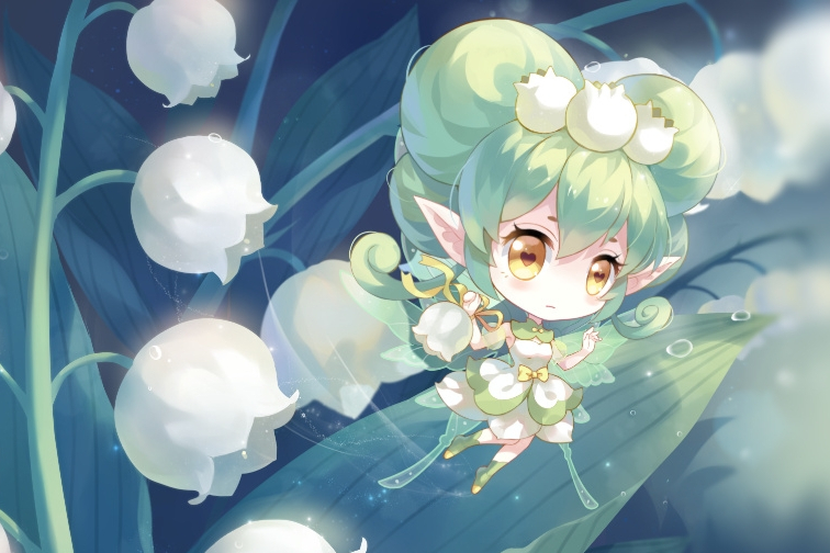 君影,游戏《小花仙》中的铃兰精灵王