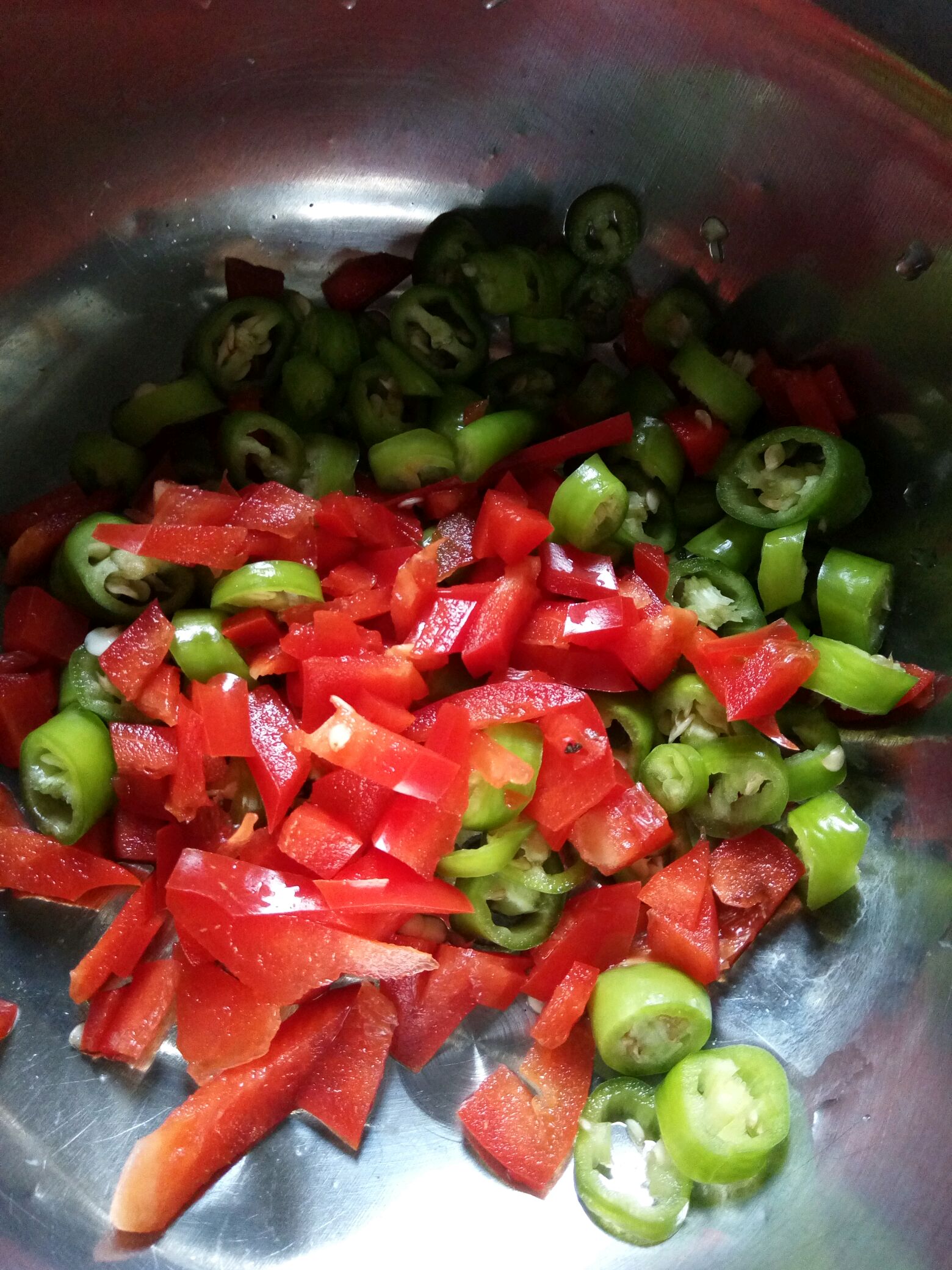 炒青红椒