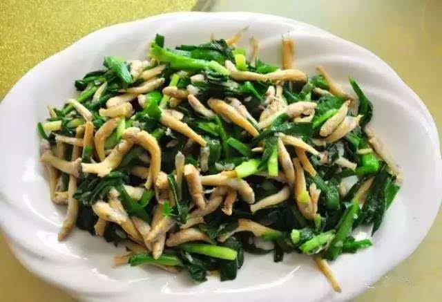 蚝艮拌韭菜