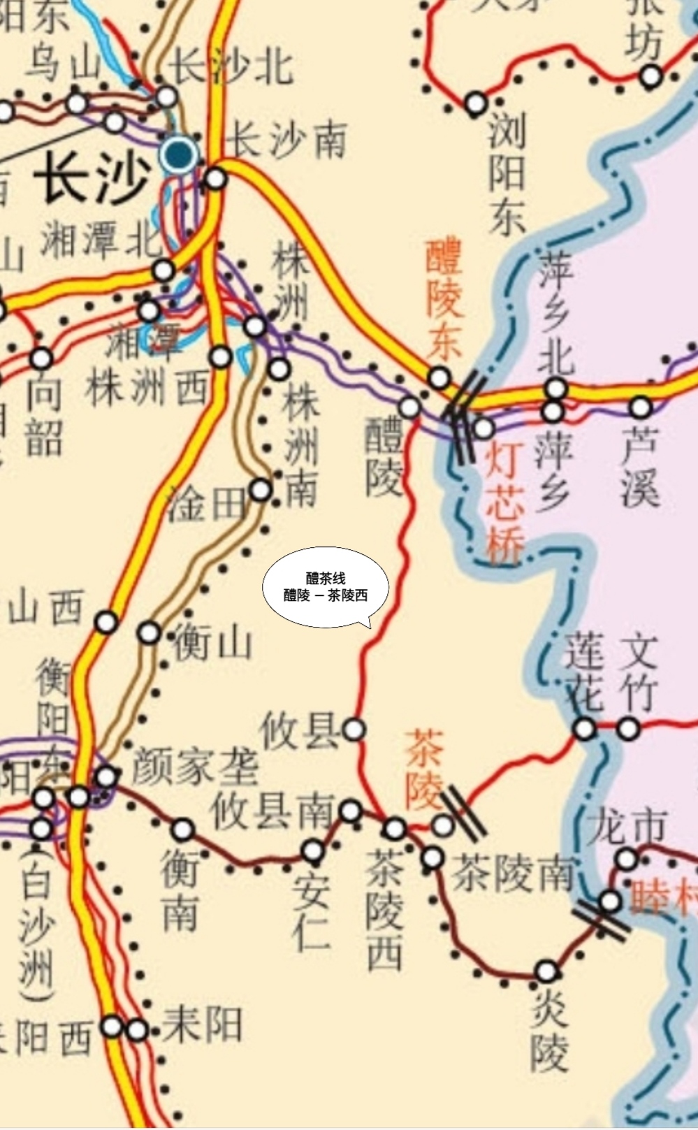 1973年开通运营,北与浙赣铁路 a target="_blank" href="/item/醴陵站