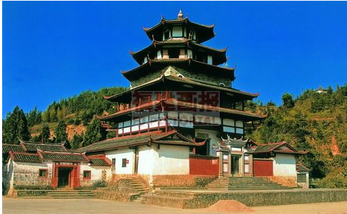  p>中共闽西第一次代表大会会址——文昌阁坐落于上杭县蛟洋乡蛟洋村