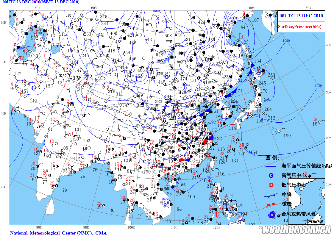 指来自高纬度地区的寒冷空气,在特定的天气形势下迅速加强并向中低