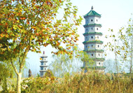  p>镇海塔,旧名占万鳌塔.