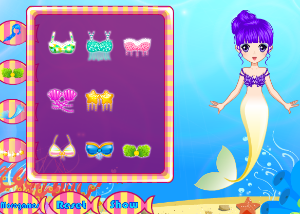  p>漂亮小美人鱼 /p> p>《漂亮小美人鱼》是"装扮"系列游戏的一个