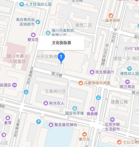  p>文化街街道位于宁夏银川市兴庆区.