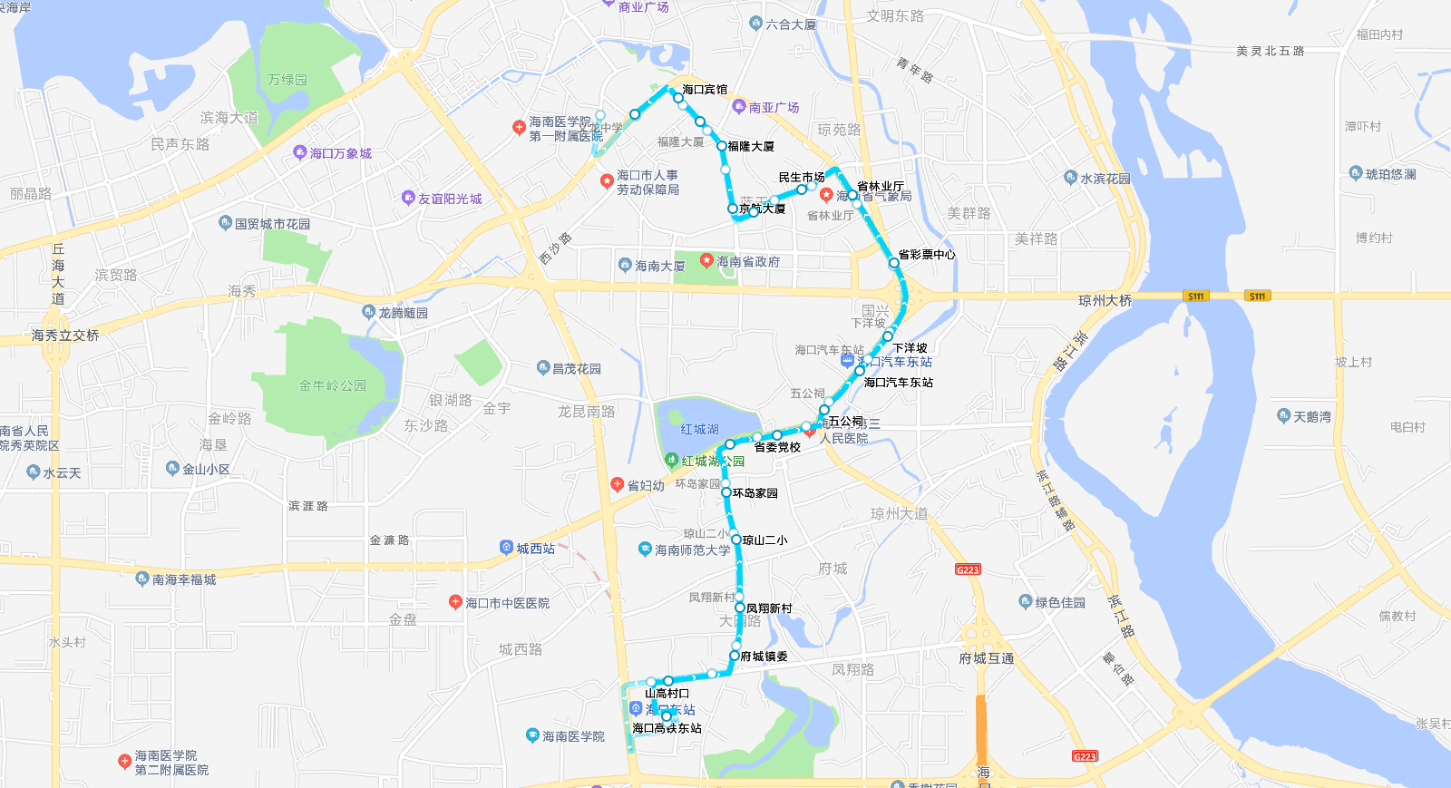 海口公交38路